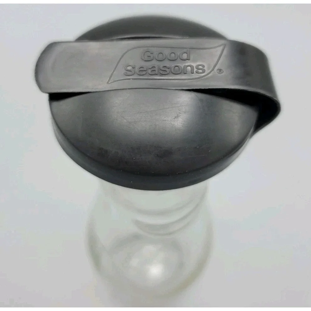 Good Seasons‎ Glass Cruet with Markings For Oil Vinegar Water and Top